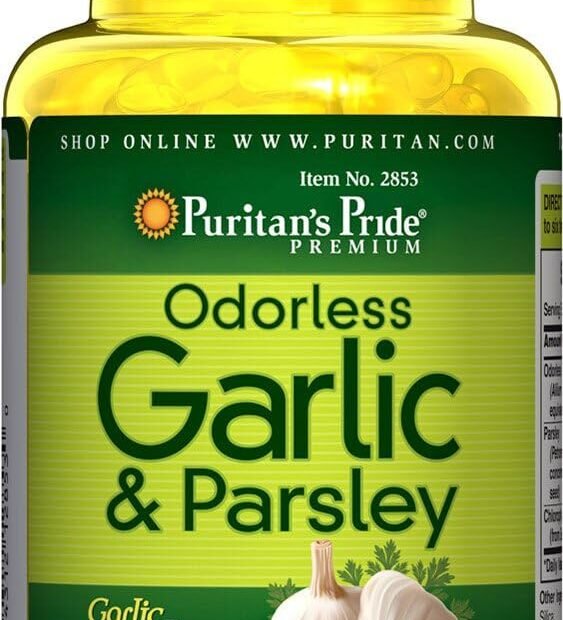 Boost Your Heart Health: A Review of Puritan's Pride Odorless Garlic & Parsley Softgels