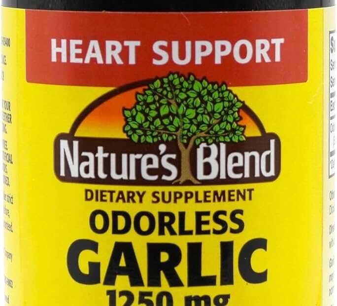 Discover the Benefits of Nature's Blend Odorless Garlic: A Review of 1,250 mg Capsules
