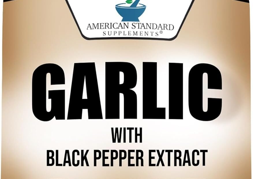 Unlock Wellness: Review of American Standard Garlic 2400mg with Black Pepper Extract