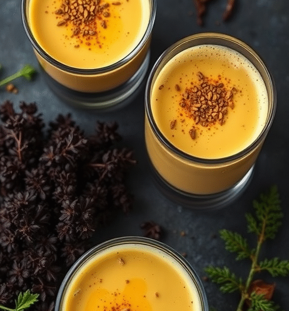 Sea Moss Black Seed Oil Ashwagandha Turmeric Bladderwrack Burdock: Golden Lattes for Inflammation Control