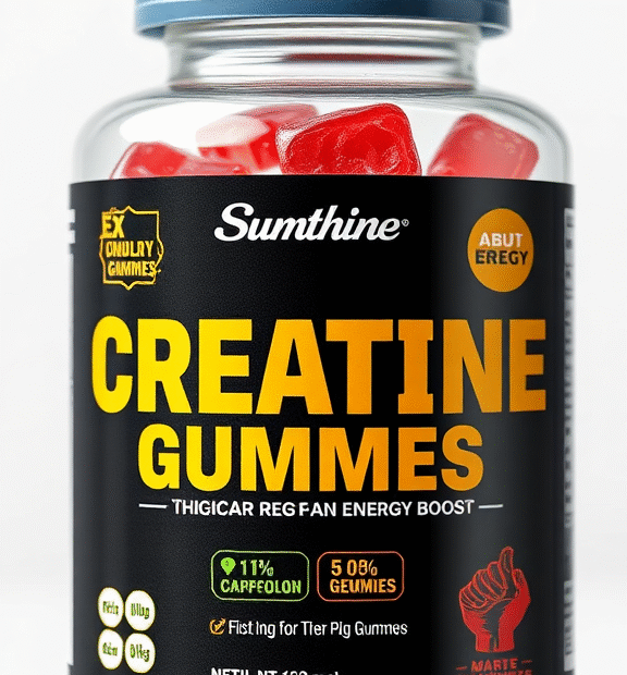 5g Creatine Gummies - Sugar-Free Energy Boost 💪🍓