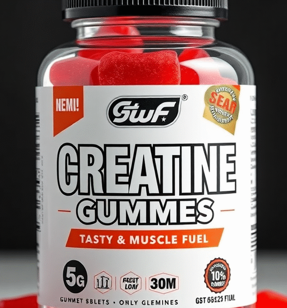 5g Creatine Gummies - Tasty Muscle Fuel 🍓💪