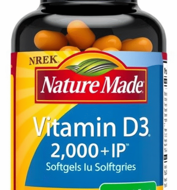 Nature Made Vitamin D3 2000 IU Softgels - 90 Count Daily Supplement