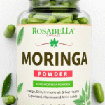 Rosabella Moringa Capsules - Pure Moringa Powder, Energy, Skin,Immune & Gut Health Superfood,Vitamins & Amino Acids