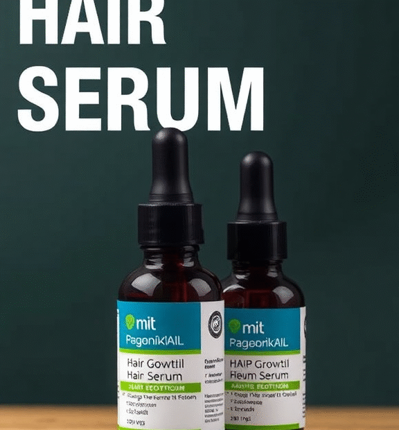 2-Pack 5% Minoxidil Hair Growth Serum for Men and Women, Hair Regrowth Treatment for Stronger