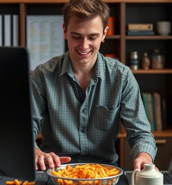 How Should I Time Snacks to Boost Energy and Improve Posture at My Desk?