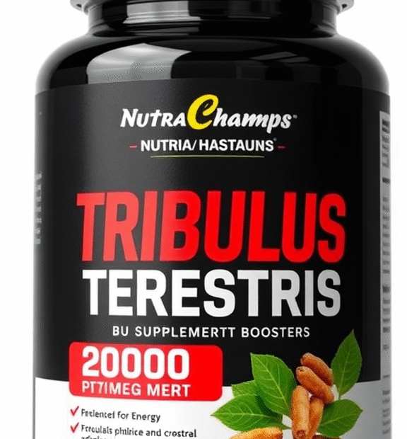 NutraChamps Tribulus Terrestris for Men, 2000mg Supplement Booster for Energy