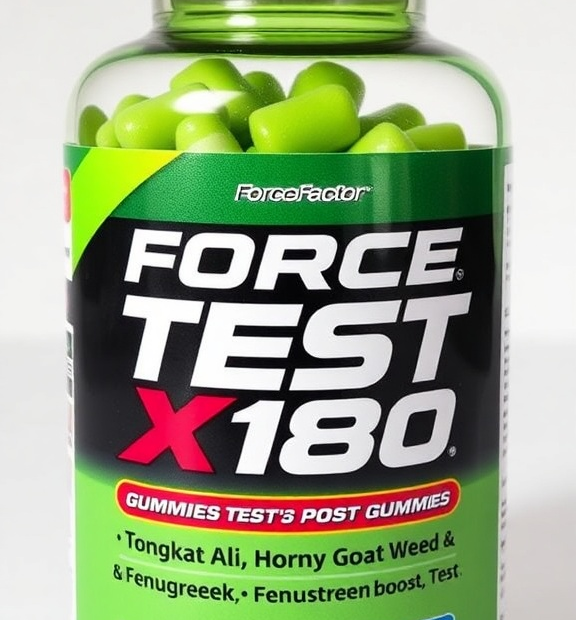 Force Factor Test X180 Gummies Review: Tongkat Ali, Horny Goat Weed & Fenugreek—Testosterone Boost?