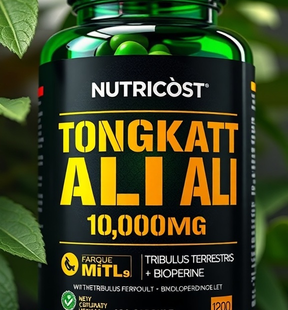 Nutricost Tongkat Ali 1,000mg 120 Capsules - with Tribulus Terrestris and BioPerine