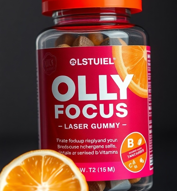 OLLY Laser Focus Gummy, Ginseng, Alpha GPC, B Vitamins, Berry Tangerine Flavor Review—Focus Gains?