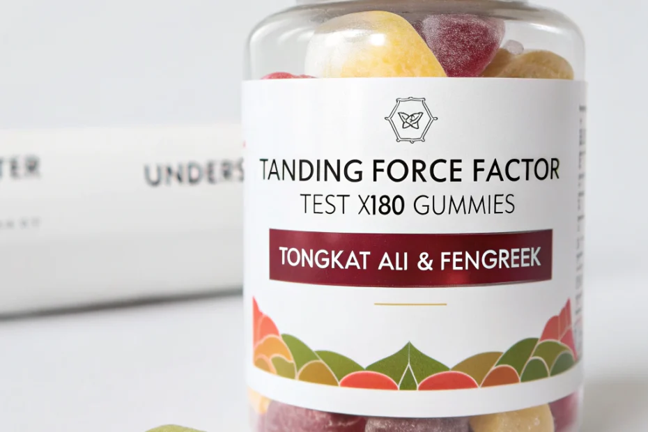 Understanding Force Factor Test X180 Gummies (Tongkat Ali & Fenugreek)
