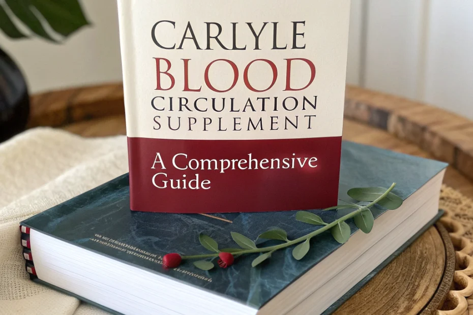 Carlyle Blood Circulation Supplement: A Comprehensive Guide