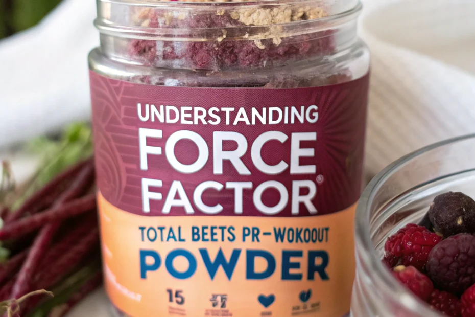 Understanding Force Factor Total Beets Pre-Workout Powder