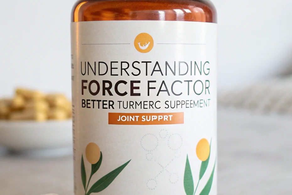 Understanding Force Factor Better Turmeric Supplement (Joint support)