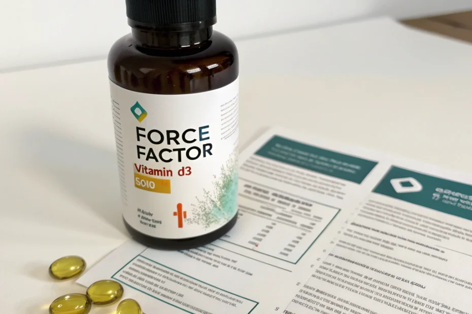 FORCE FACTOR Vitamin D3 5000 IU: Your Guide to Benefits and Use