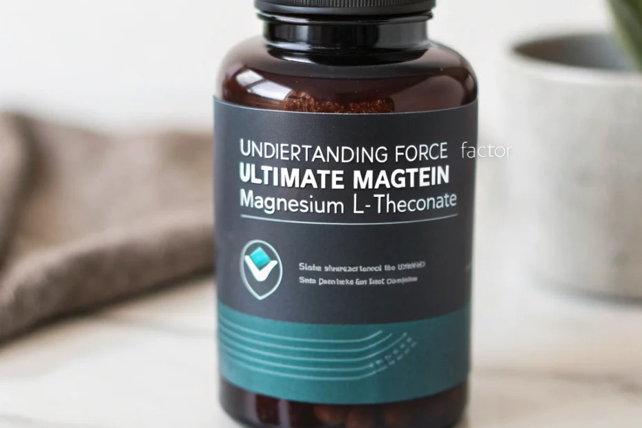 Understanding Force Factor Ultimate Magtein Magnesium L-Threonate (Cognitive sleep aid)