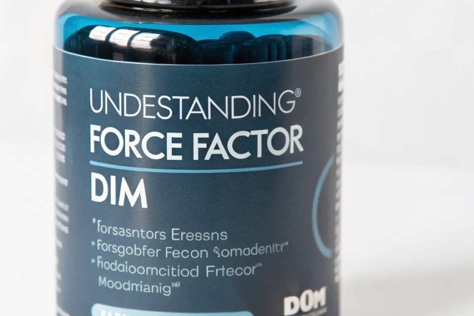 Understanding Force Factor DIM Pills (To decrease Estrogen in Men)
