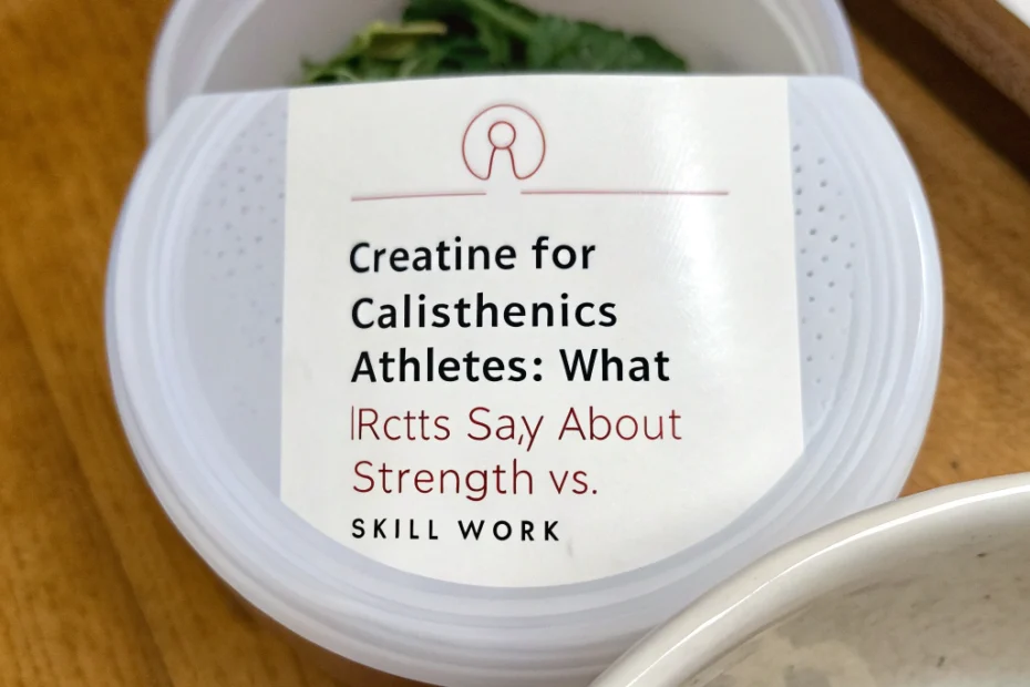 Creatine for Calisthenics Athletes: What RCTs Say About Strength vs. Skill Work