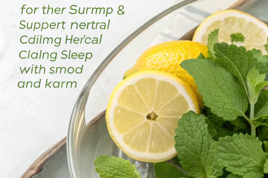 Understanding Vimergy Lemon Balm for Herbal Calming & Sleep Support