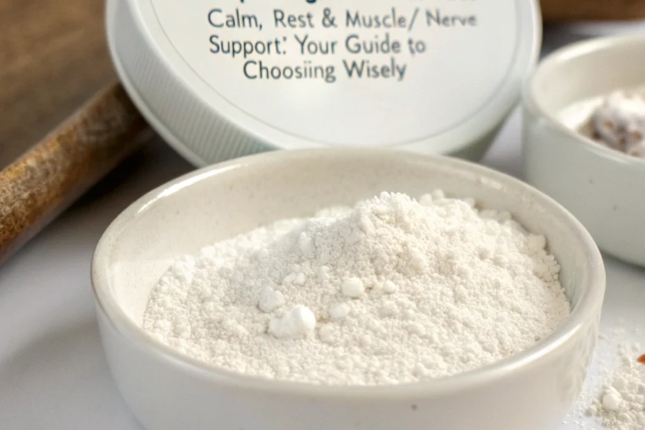 BioEmblem triple magnesium powder: calm, rest & muscle/nerve support: Your Guide to Choosing Wisely