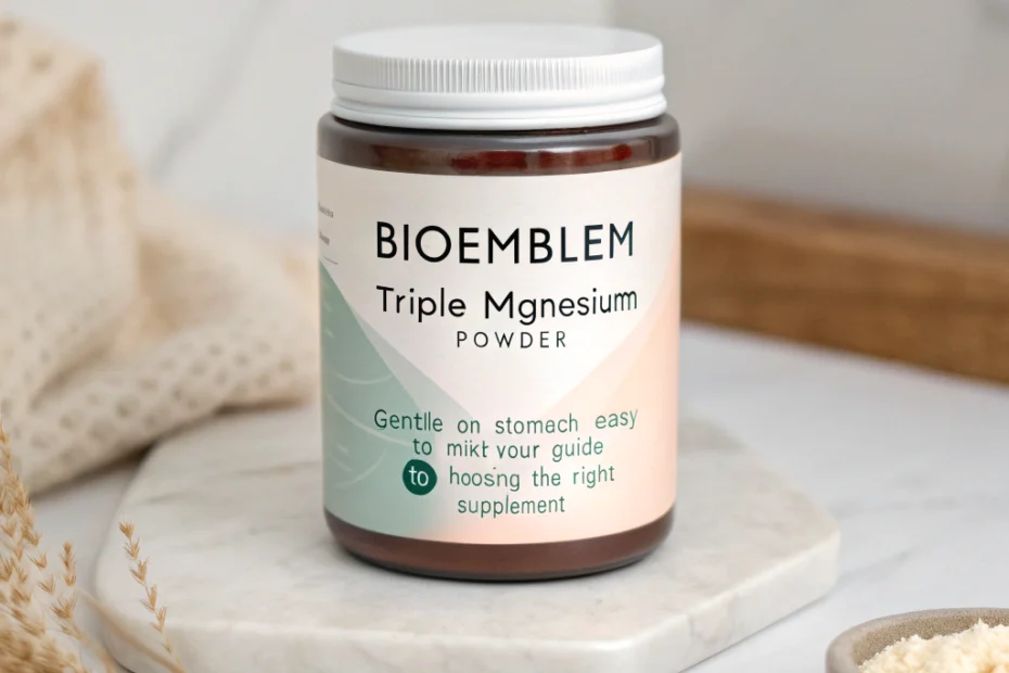 BioEmblem triple magnesium powder: gentle on stomach, easy to mix: Your Guide to Choosing the Right Supplement