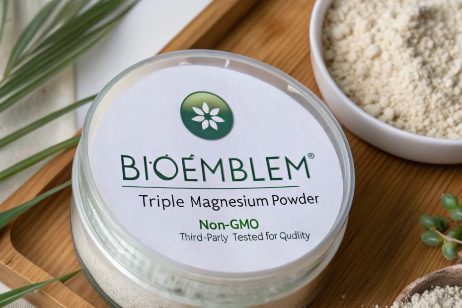 BioEmblem triple magnesium powder: non-GMO, third-party tested quality: Choosing the Right Supplement