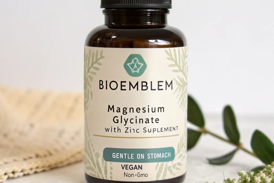 BioEmblem magnesium glycinate with zinc: gentle on stomach, vegan, non-GMO: Choosing the Right Supplement