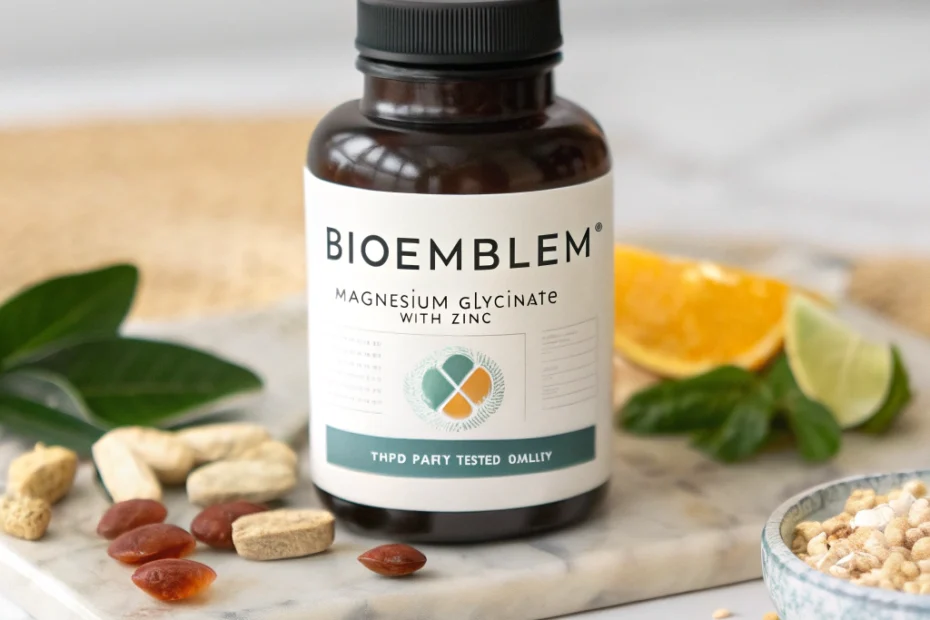 BioEmblem magnesium glycinate with zinc: third-party tested quality: Understand Your Supplement Choices