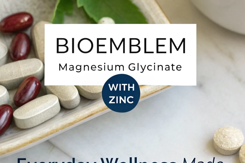 BioEmblem magnesium glycinate with zinc: everyday wellness made simple: Your Guide to Choosing Wisely