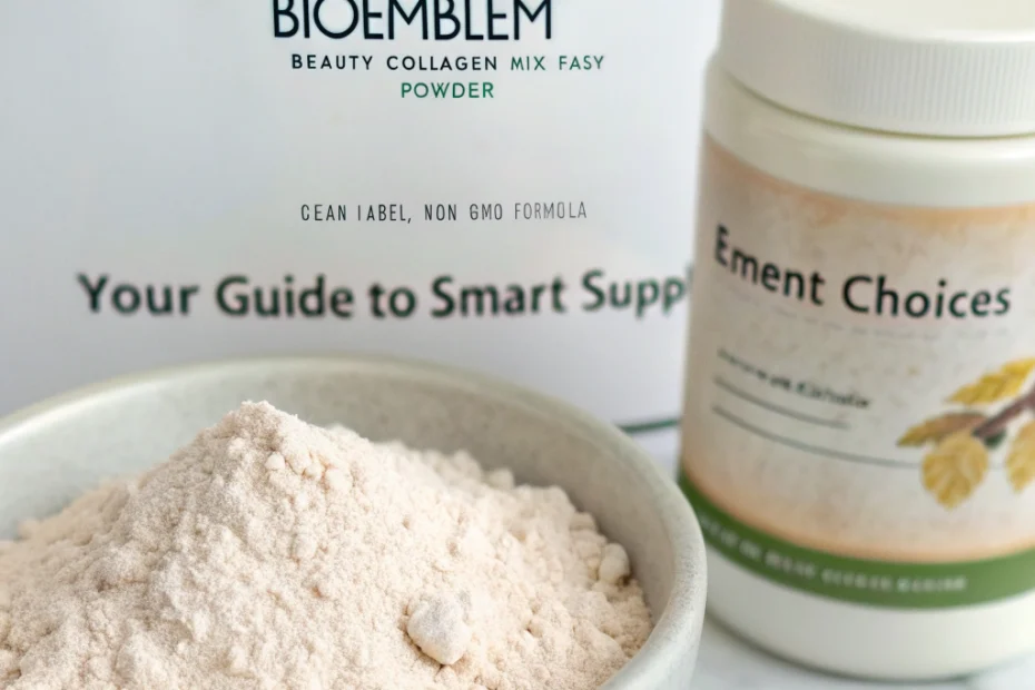 BioEmblem beauty collagen: mix-easy powder, clean label, non-GMO formula: Your Guide to Smart Supplement Choices