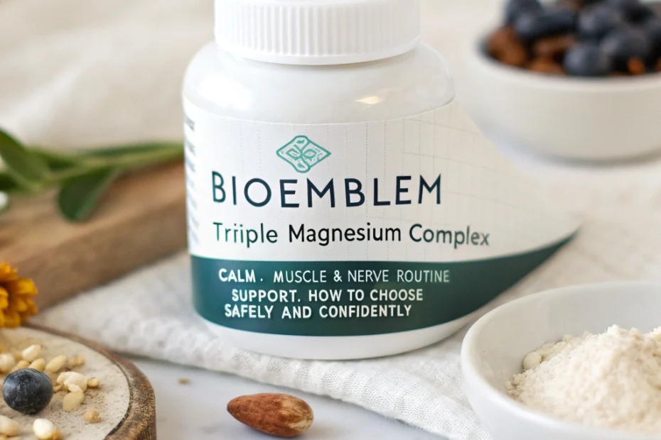 BioEmblem triple magnesium complex: calm, muscle & nerve routine support: How to Choose Safely and Confidently