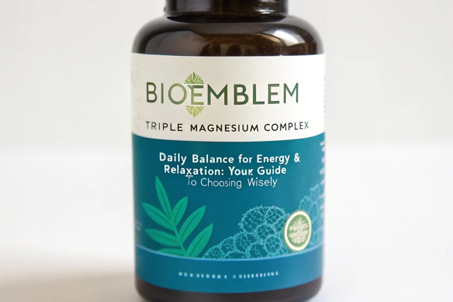 BioEmblem triple magnesium complex: daily balance for energy & relaxation: Your Guide to Choosing Wisely