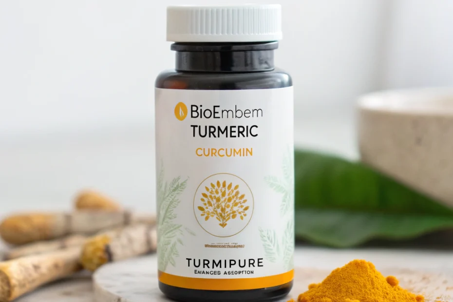 BioEmblem turmeric curcumin TurmiPure: clinically studied extract (30 servings): Discover the Benefits of Enhanced Absorption