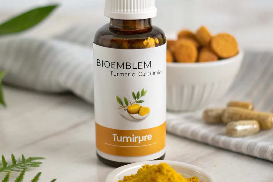 BioEmblem turmeric curcumin TurmiPure: easy daily use—small cap, big results: Discover the Benefits