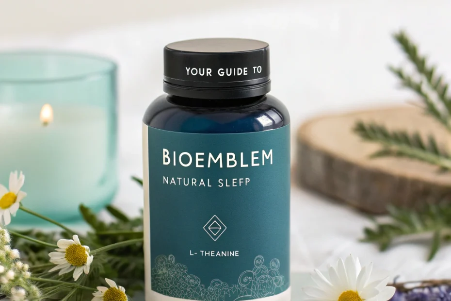 BioEmblem natural sleep aid: L-theanine + herbs for restful nights: Your Guide to Restful Sleep