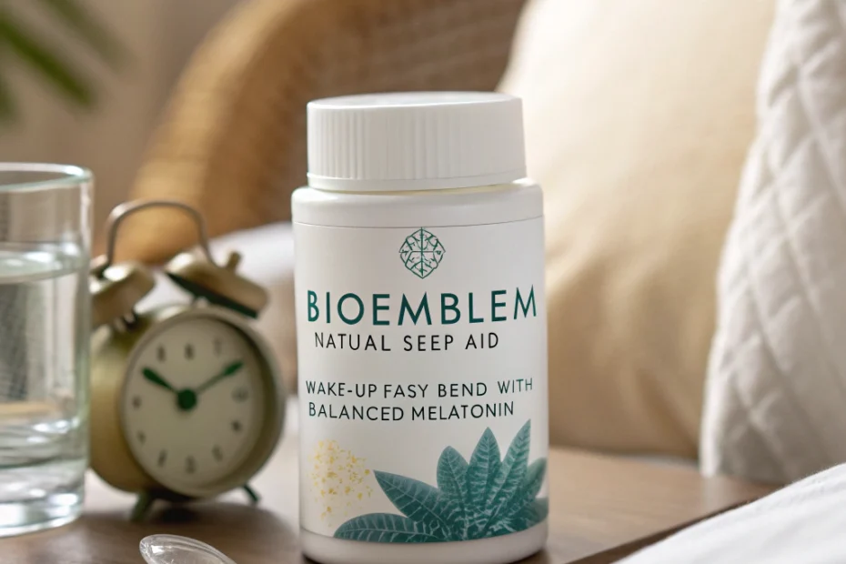 BioEmblem natural sleep aid: wake-up-easy blend with balanced melatonin: Your Guide to Restful Nights