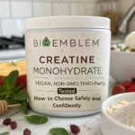 BioEmblem creatine monohydrate: vegan, non-GMO, third-party tested: How to Choose Safely and Confidently